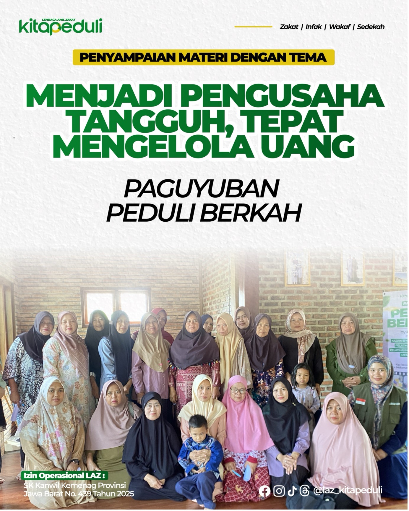 Paguyuban Peduli Berkah: Ikhtiar Pemberdayaan Ekonomi Menuju Masyarakat Mandiri